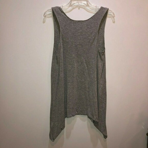 AK Anne Klein Womens Small Gray Sleeveless Shirt - Picture 4 of 6
